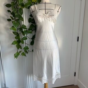 Vintage Christian Dior Silk Lace Slip Dress